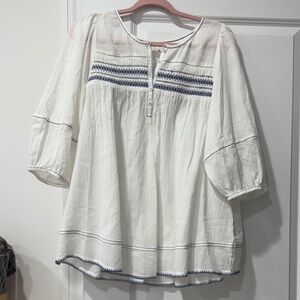 Free People Dylan Smocked Tunic size small